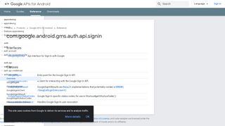 
                            2. com.google.android.gms.auth.api.signin | Google APIs for Android ...