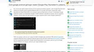 
                            6. Com.google.android.gsf.login neden Google Play Hizmetleri'ni ...