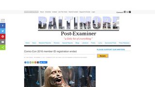
                            6. Comic-Con member ID ended - Baltimore Post-Examiner