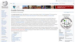 
                            11. Comilla University - Wikipedia