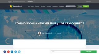 
                            6. Coming Soon! A New Version 3.0 of CRM Connect - BroadSoft