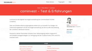 
                            6. ᐅ cominvest im großen Test und Vergleich » zum Test (02/19)