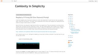 
                            8. Comlexity In Simplicity: Raspberry Pi Fixing SSH Slow Password Prompt