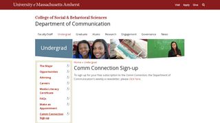 
                            8. Comm Connection Sign-up | Department of Communication