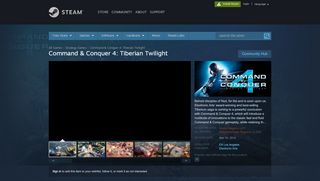 
                            8. Command & Conquer 4: Tiberian Twilight on Steam