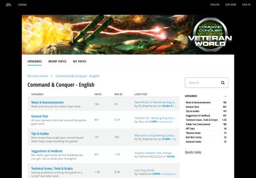 
                            9. Command & Conquer - English — EA Forums