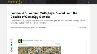 
                            12. Command & Conquer Multiplayer Saved From the Demise of ...