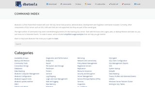 
                            7. command index – dbatools