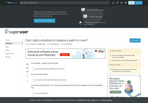 
                            4. command line - Can I add a shortcut to replace a path in Linux ...