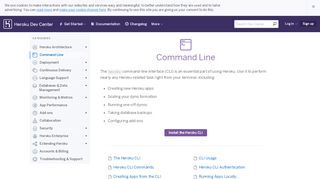 
                            2. Command Line | Heroku Dev Center