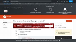 
                            9. command line - How to connect via ssh and use gcc on target? - Ask ...