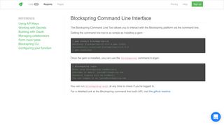 
                            3. Command Line Interface – Blockspring Docs