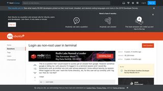 
                            12. command line - Login as non-root user in terminal - Ask Ubuntu