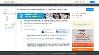 
                            12. Command to change the default home directory of a user - Stack ...