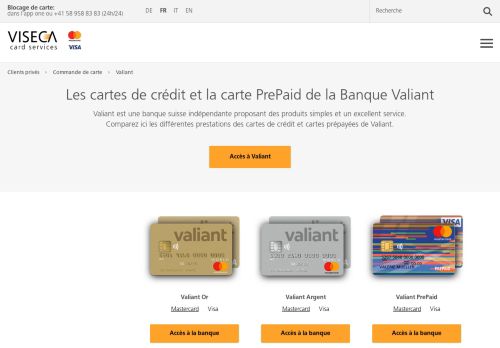 
                            10. Commandez la carte de crédit de Valiant qui vous convient | Viseca ...