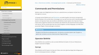 
                            6. Commands and Permissions — Sponge 7.1.0 Dokumentation