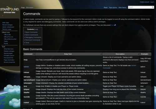 
                            2. Commands - Starbounder - Starbound Wiki