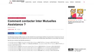 
                            7. Comment contacter Inter Mutuelles Assistance ? - News Assurances