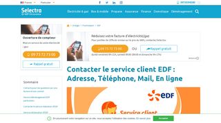 
                            9. Comment contacter le service client d'EDF ? Adresse, téléphone et site