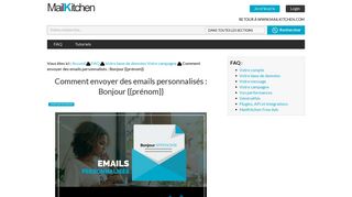 
                            3. Comment créer et envoyer des emails personnalisés sur MailKitchen