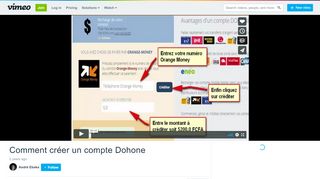 
                            9. Comment créer un compte Dohone on Vimeo