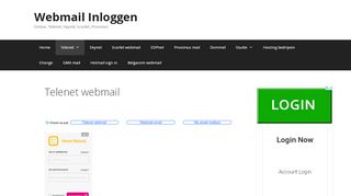 
                            6. Comment créer un login Telenet webmail - Webmail Inloggen