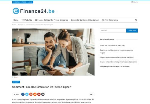 
                            10. Comment faire une simulation de prêt en ligne? - Finance24.be