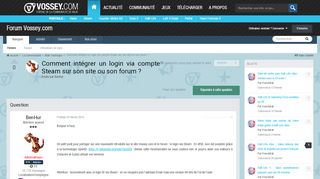 
                            5. Comment intégrer un login via compte Steam sur son site ou son ...