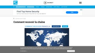 
                            6. Comment recevoir la chaîne - France 24