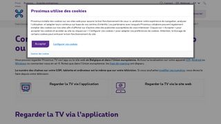 
                            4. Comment regarder la télé en direct avec l'app TV ? | Proximus