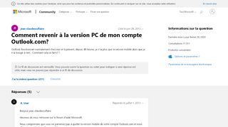 
                            1. Comment revenir à la version PC de mon compte Outlook.com ...