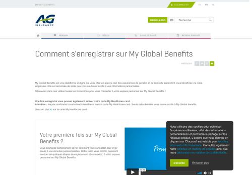 
                            6. Comment se connecter à My Global Benefits – AG Insurance via votre ...