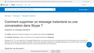 
                            6. Comment supprimer un message instantané dans Skype ...