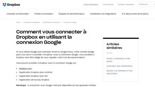 
                            13. Comment vous connecter à Dropbox en utilisant la connexion Google ...