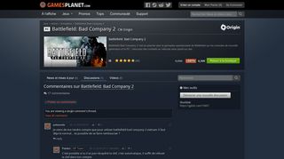 
                            9. Commentaires sur Battlefield: Bad Company 2 - Gamesplanet.com