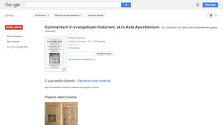 
                            13. Commentarii in evangelicam historiam, et in Acta Apostolorum: Qvi ...