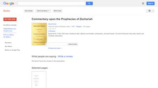 
                            4. Commentary upon the Prophecies of Zechariah