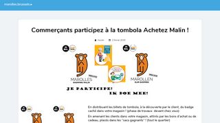 
                            13. Commerçants participez à la tombola Achetez Malin ! – Marolles