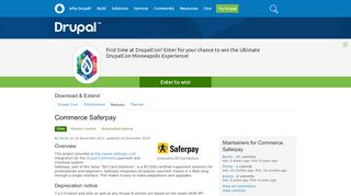 
                            12. Commerce Saferpay | Drupal.org