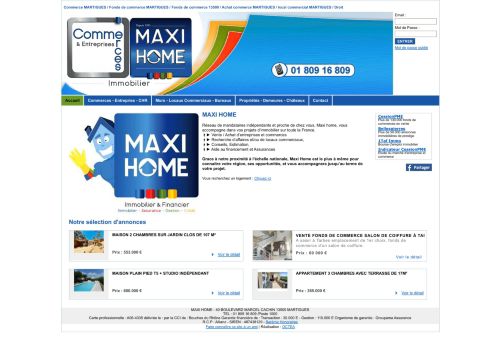 
                            13. Commerces et entreprises à vendre - MAXI HOME - MAXI HOME ...