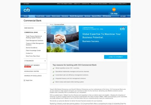 
                            4. Commercial Banking - Business Banking for Small ... - Citibank India