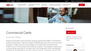 
                            3. Commercial Cards - HSBC Commercial Banking