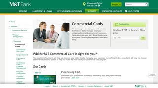 
                            13. Commercial Credit Cards - Business | M&T Bank - mtb MTB