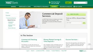 
                            9. Commercial Deposit Services - Business | M&T Bank - mtb MTB