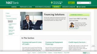 
                            5. Commercial Financing & Lending Solutions - Business | M&T Bank