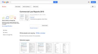 
                            12. Commercial Law Reports 2015 - Google Books Result