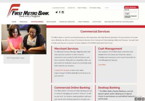 
                            12. Commercial Services - First Metro Bank