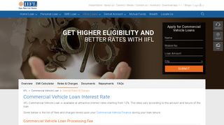 
                            3. Commercial Vehicle Loan Interest Rates & Charges -IIFL