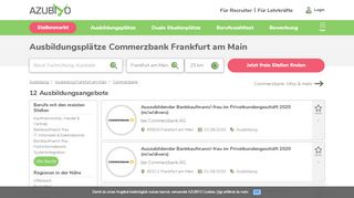 
                            12. Commerzbank Ausbildung Frankfurt am Main | AZUBIYO