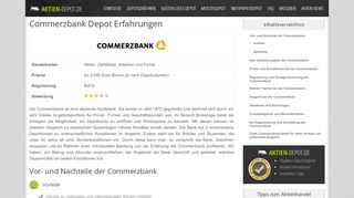 
                            12. Commerzbank Depot Erfahrungen - Aktien-Depot.de